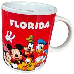 Disney Monogram, Inc. Disney Characters Florida Theme Ceramic 10 oz. Novelty Mug